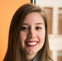 Victoria Lawson, directrice financière d'une société de trading financier, portrait.